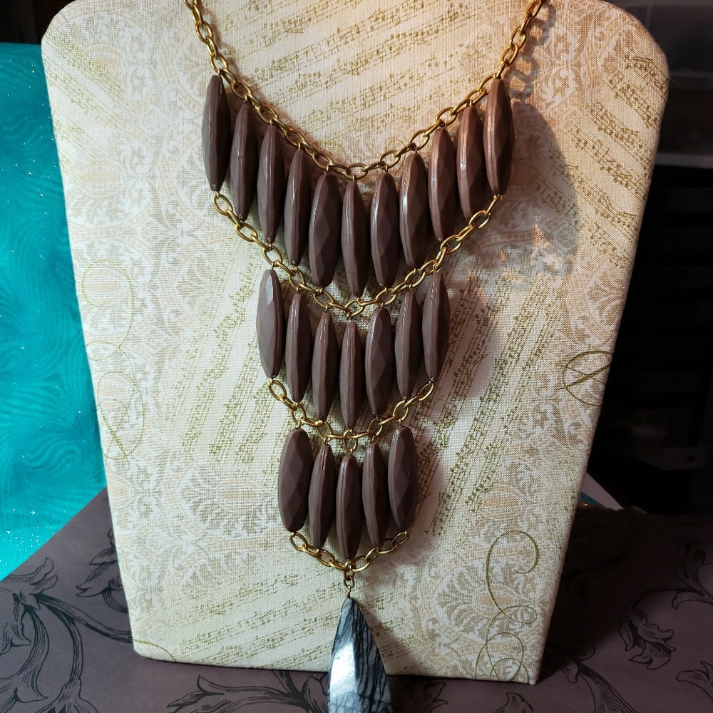 David Aubrey  Vintage Statement Bib Necklace.